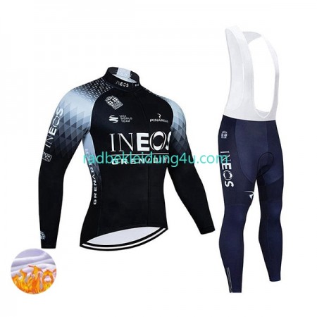 Set Langarmtrikot + Trägerhose Lange Winter Thermal Fleece 2022 Ineos Grenadiers N003